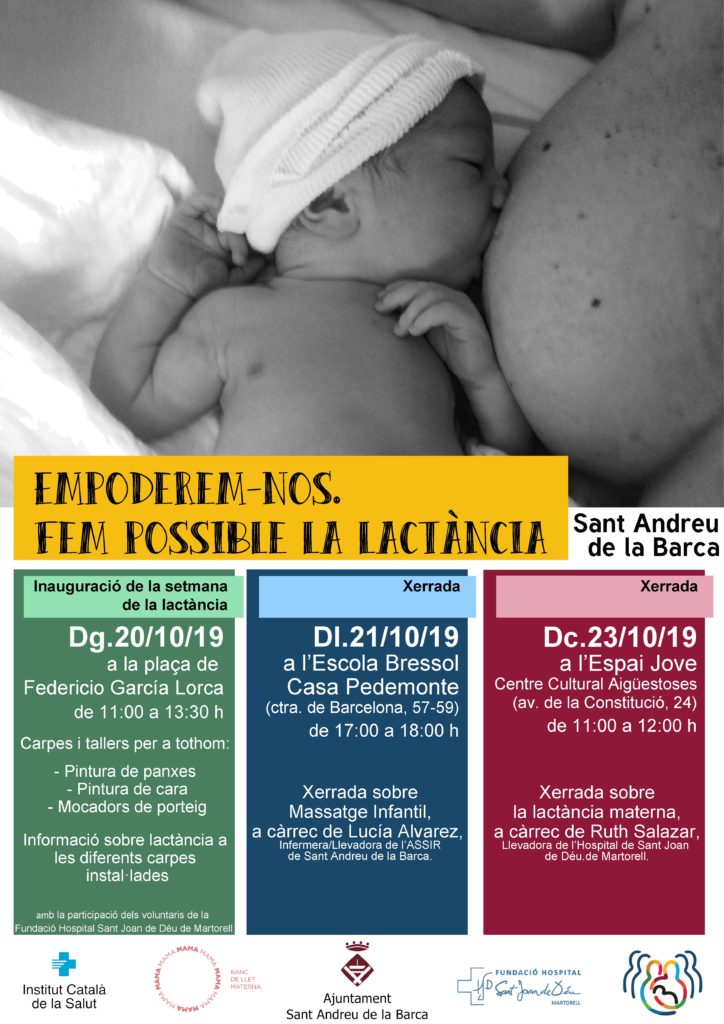 Setmana Lactància Materna FHSJDM2019 Sant Andreu de la Barca