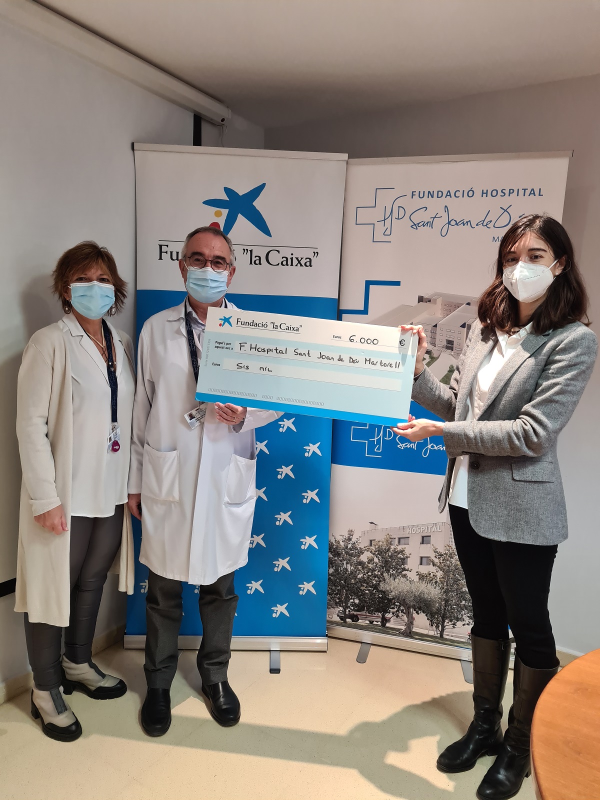 Donació Fundació La Caixa FHSJDM 2022