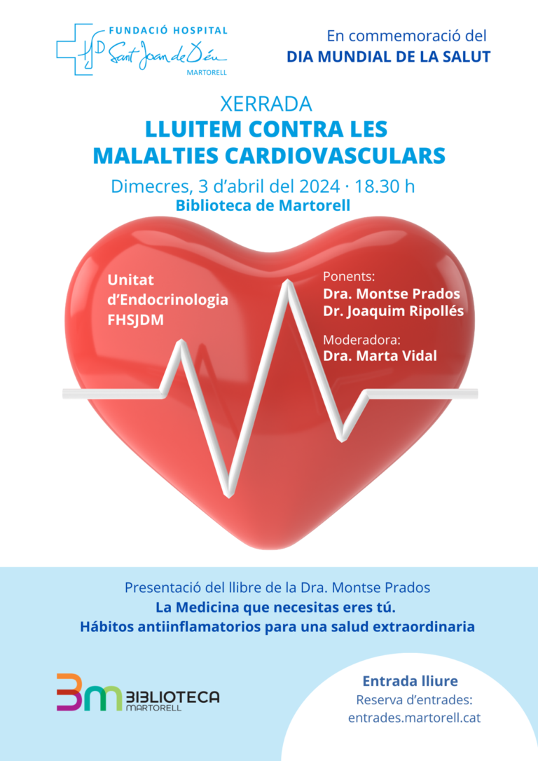 Pòster Xerrada Dia Munial de la Salut FHSJDM
