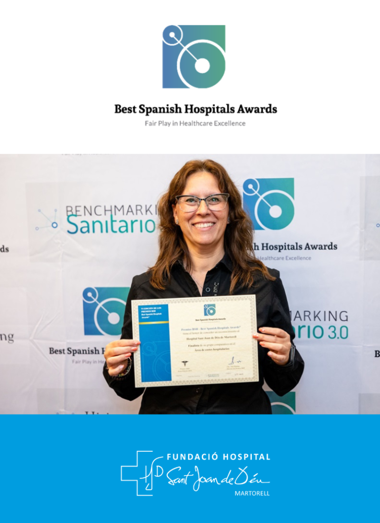 La FHSJDM finalista dels premis BSH en la categoria “Millors hospitals en costos hospitalaris”
