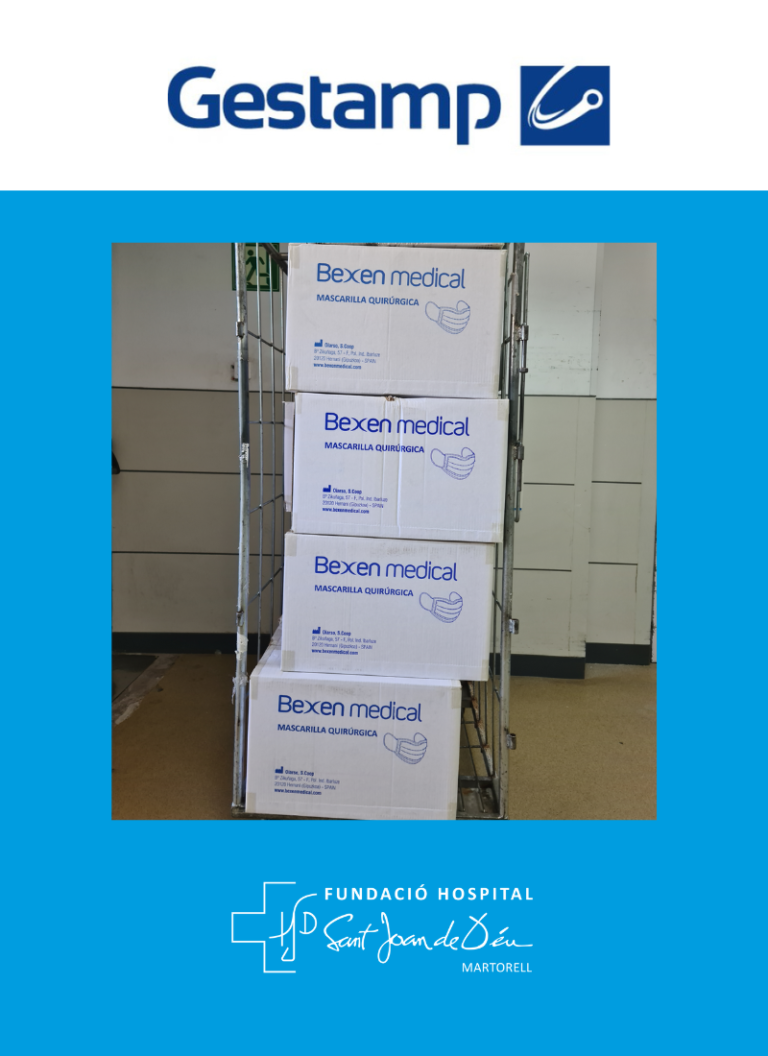 Donació mascaretes GESTAMP FHSJDM